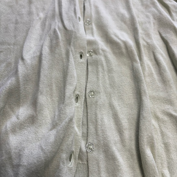 LOFT Women's light green Cardigan Sweater beautiful buttons - Picture 4 of 8